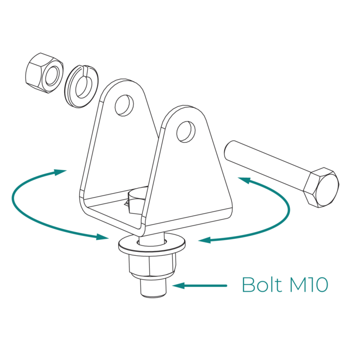 Schematic-XWL-816-U-Bracket XWL-816 Series Work Light | U-Bracket Schematic
